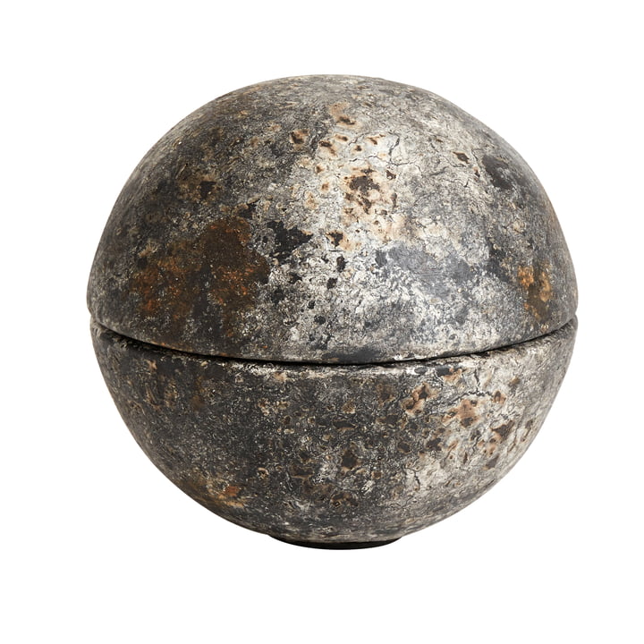 Echo bonboniere, terracotta, Ø 15 cm, rustgrå fra Muubs