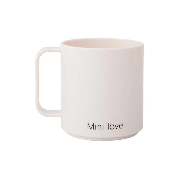 Mini Love krus med hank, 175 ml, pastelbeige fra Design Letters