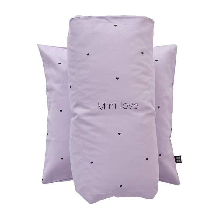 Mini Favorite Junior sengetøj, 140 x 100 cm, lavendel fra Design Letters