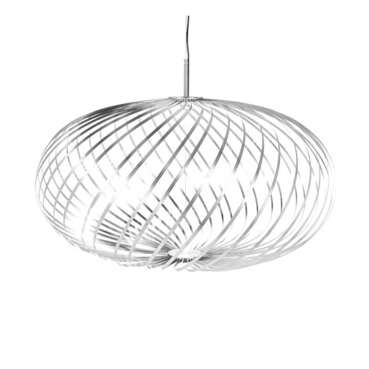 Spring pendel, medium / sølv af Tom Dixon