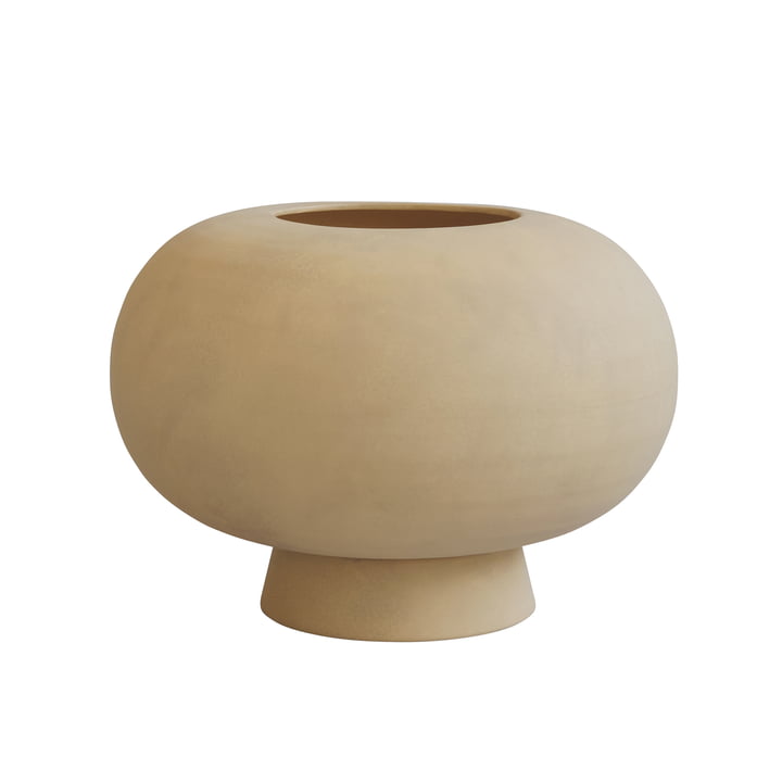 Kabin Vase, Fedt, Ø 35 cm, sand fra 101 Copenhagen