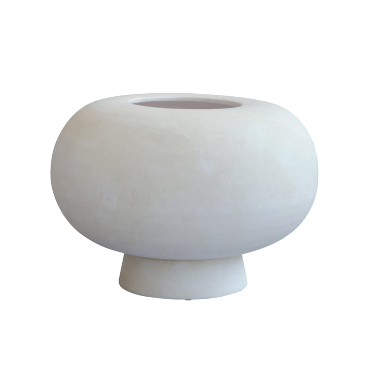 Kabin Vase, Fed, Ø 35 cm, hvid fra 101 Copenhagen