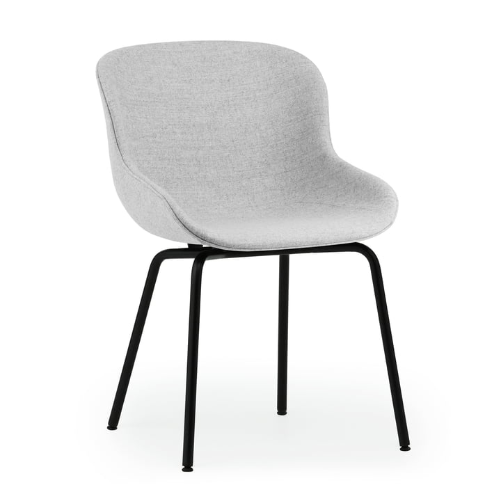 Hyg Chair fuldpolstret af Normann Copenhagen i sort/grå udgave