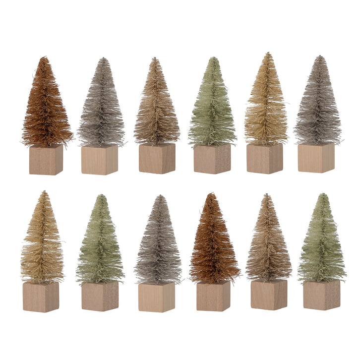 Ovie dekorative juletræer fra Bloomingville i brun