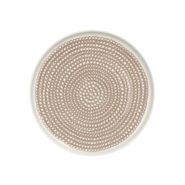 Oiva Siirtolapuutarha tallerken Ø 20 cm, hvid/ler fra Marimekko