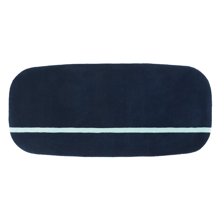 Oona tæppe fra Normann Copenhagen i farven blå