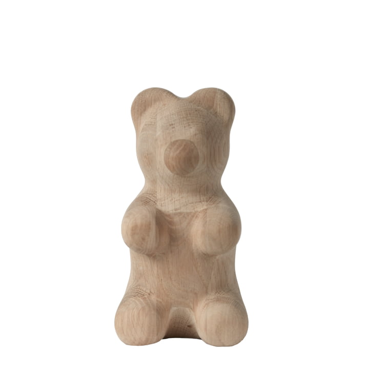 Gummy Bear træfigur, lille, naturlig eg fra boyhood