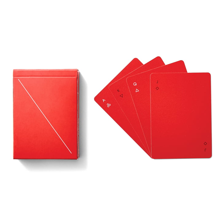 Minim spillekort, røde af Areaware
