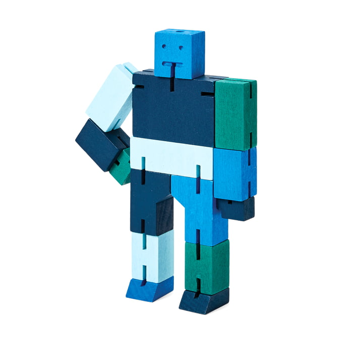 Cubebot, lille, blå multi fra Areaware