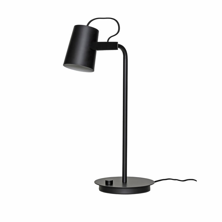 Ardent bordlampe, sort fra Hübsch Interior