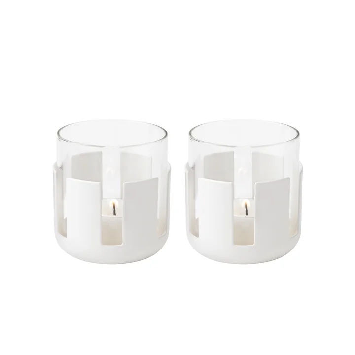 Luna fyrfadsstage, soft white fra Stelton