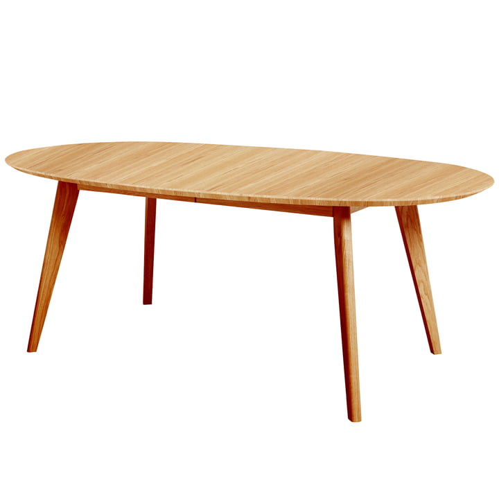 DK10 ovalt udtræksbord, olieret eg fra Andersen Furniture