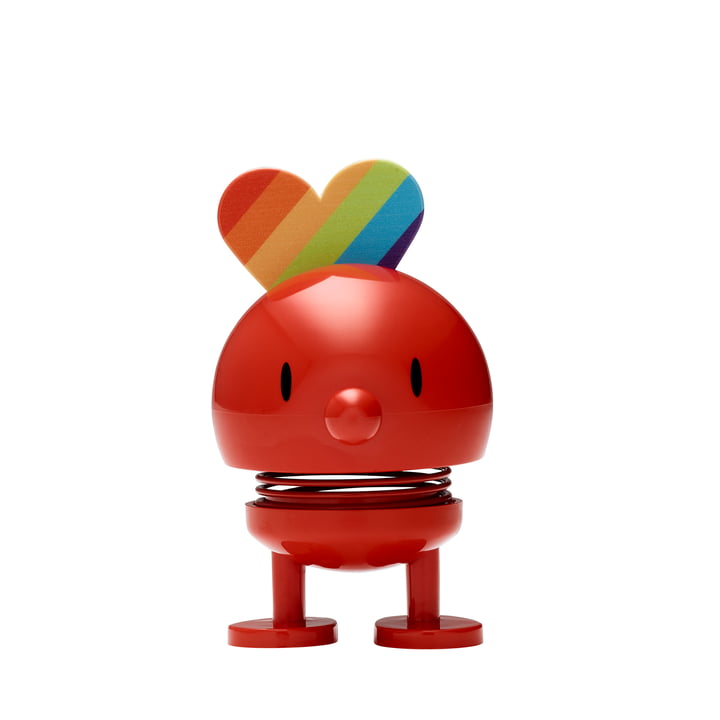 Small Rainbow dekorationsfigur fra Hoptimist i farven rød