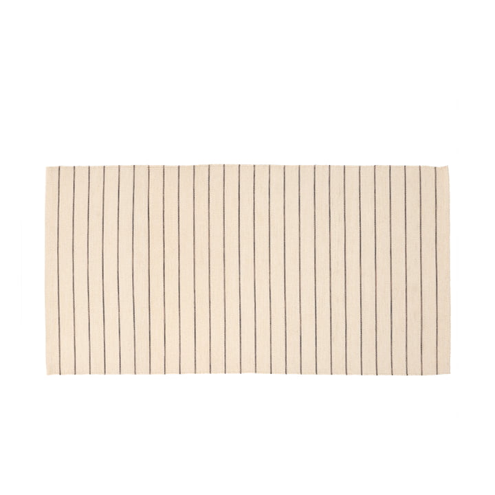 Line tæppe fra Södahl i beige / ash udgave