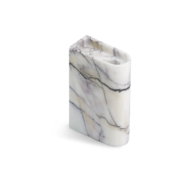 Monolith lysestage medium fra Northern i hvid marmor finish