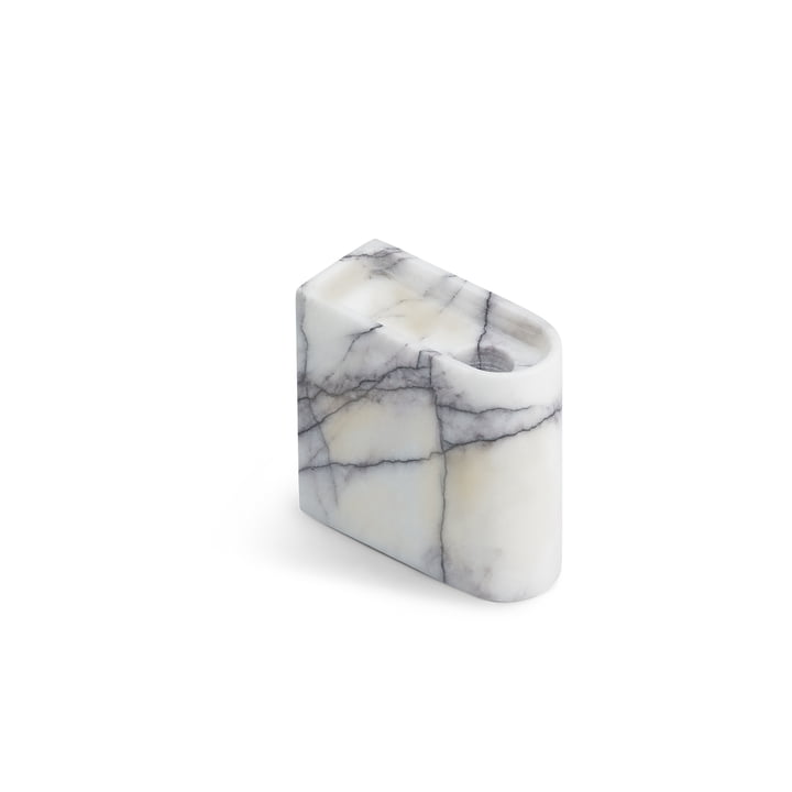 Monolith lysestage lav fra Northern i hvid marmor finish