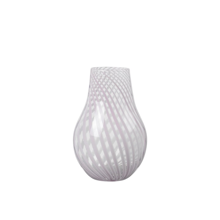 Ada Crossstripe Vase, H 22,5 cm, lavendelgrå fra Broste Copenhagen