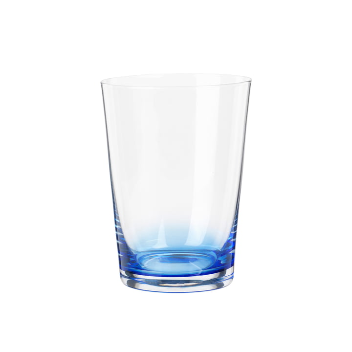Hue drikkeglas 30 cl, klar/blå fra Broste Copenhagen