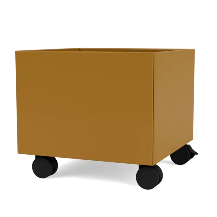 Mini Play-Box opbevaringsboks fra Montana i farven rav