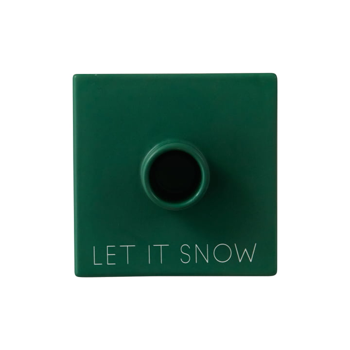 Tell your Christmas Story lysestage, Let it Snow / græsgrøn fra Design Letters