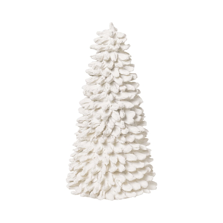 Pulp dekorativt juletræ, H 30 cm, hvid fra Broste Copenhagen