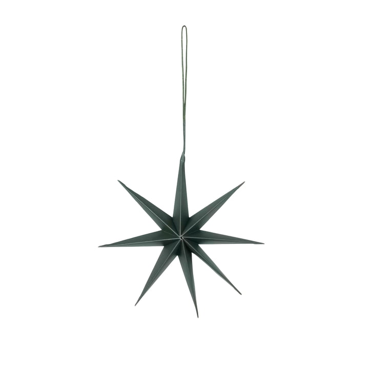 Broste Copenhagen - Christmas Star deco bøjle, Ø 15 cm, dyb skov
