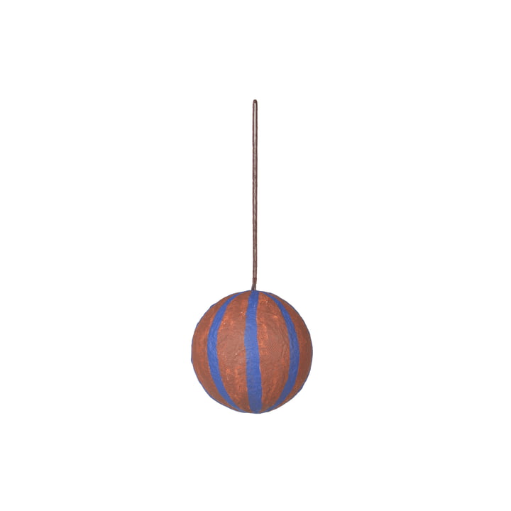 Broste Copenhagen - Sphere juletræskugle, Ø 8 cm, karamelbrun