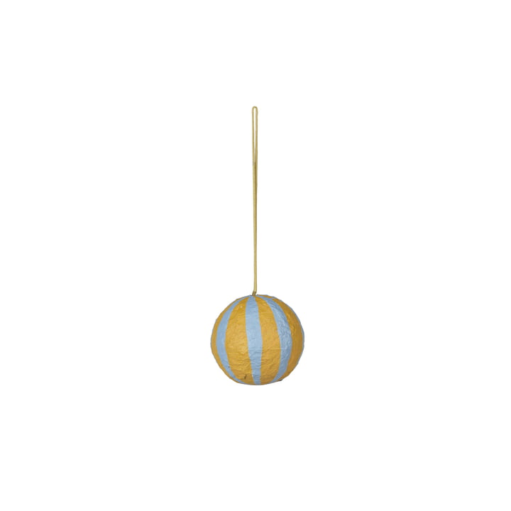 Broste Copenhagen - Sphere juletræskugle, Ø 6 cm, dueblå