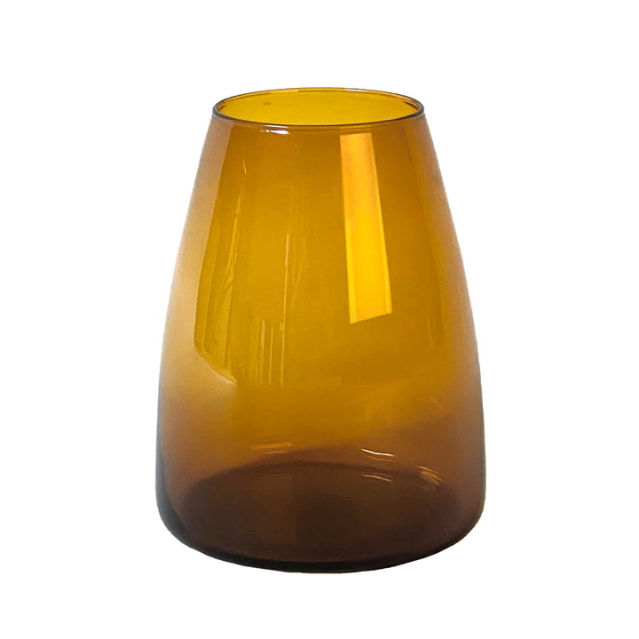 Dim Smooth Vase medium fra XLBoom i farven rav