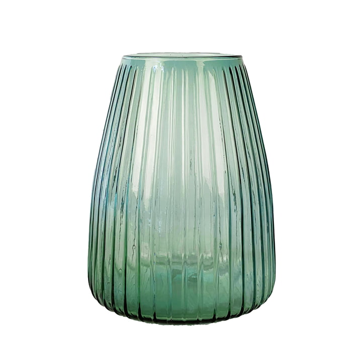 Dim Stripe Vase medium fra XLBoom i den lysegrønne udgave