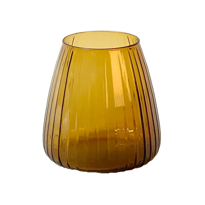 Dim Stripe Vase small fra XLBoom i rav udgave