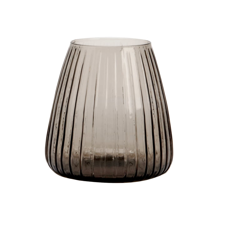 Dim Stripe Vase small fra XLBoom i den røggrå finish