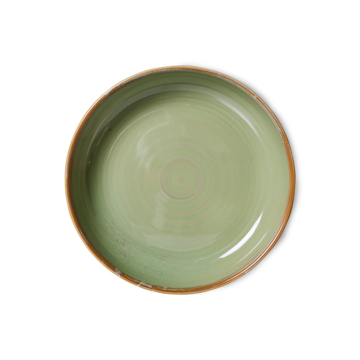 Chef Ceramics tallerken fra HKliving i udgaven moss green