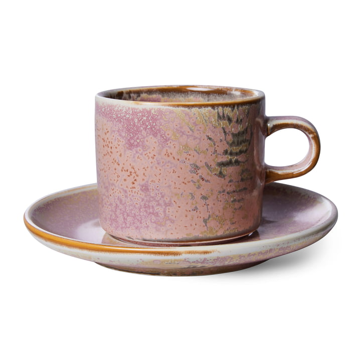 Chef Ceramics kop og underkop, 220 ml, rustic pink fra HKliving