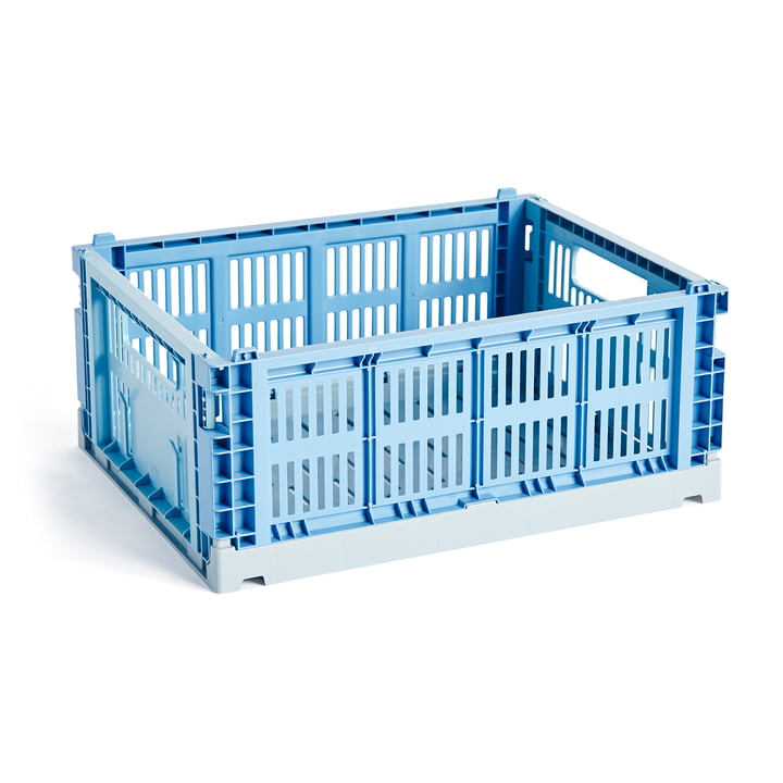 Colour Crate Mix M, 34,5 x 26,5 cm, sky blue, recycled af Hay