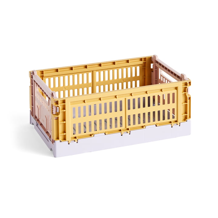 Colour Crate Mix kurv S, 26,5 x 17 cm, golden yellow, recycled af Hay