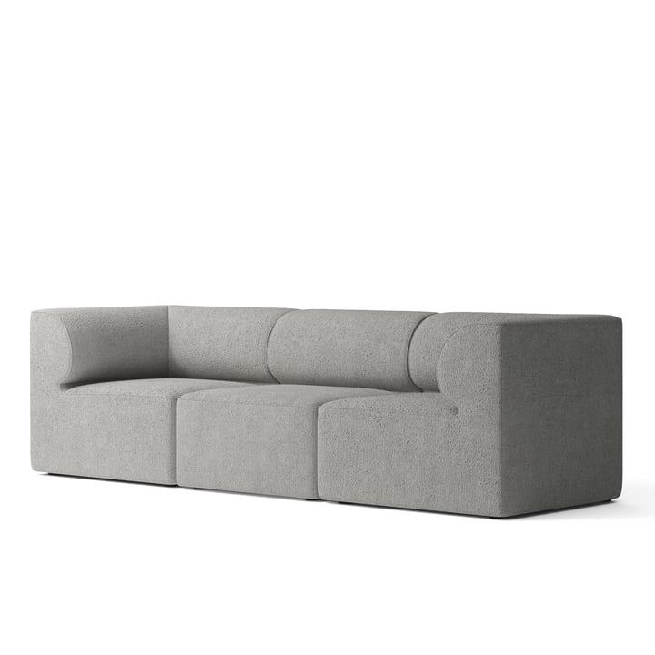 Eave 86 3-personers sofa fra Audo i bouclé / mørkegrå udgave