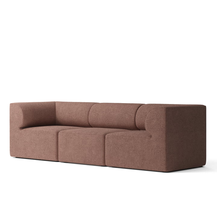 Eave 86 sofa 3-personers fra Audo i bouclé/bordeaux udgaven