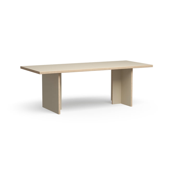 Spisebord rektangulært, 220 cm, creme fra HKliving