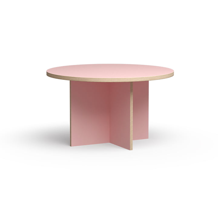 Spisebord, rundt, Ø 130 cm, pink fra HKliving