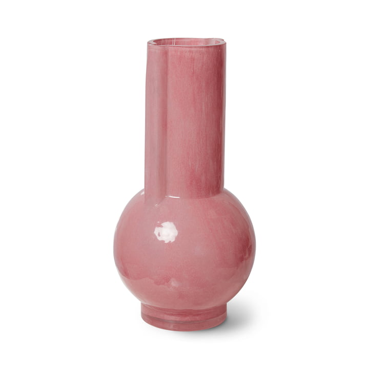 Glasvase, pink milky fra HKliving