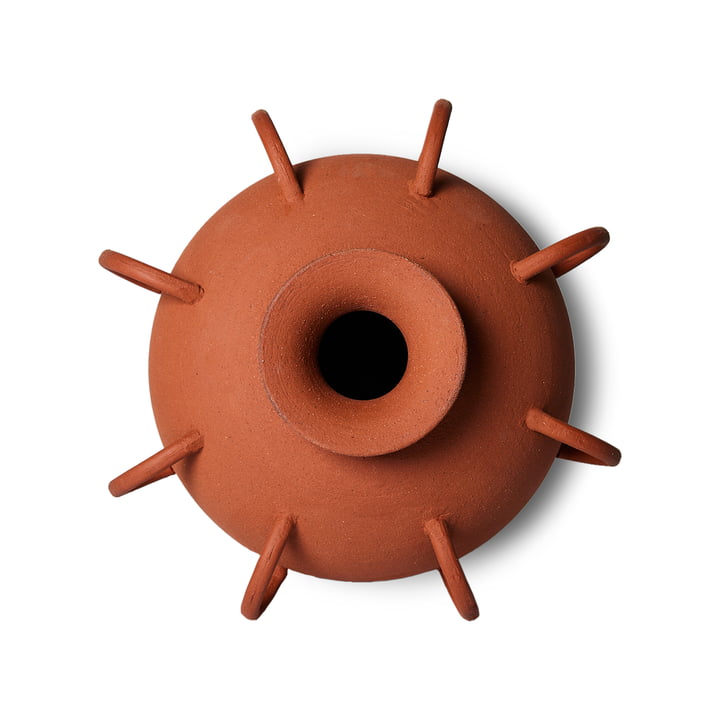 Objects terracotta vase med hank, naturlig terracotta fra HKliving