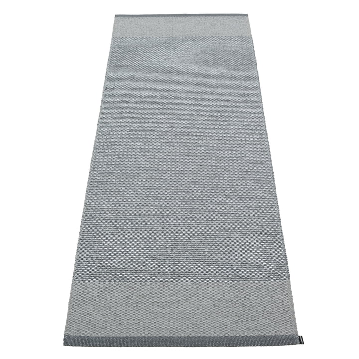 Edit tæppe, 70 x 200 cm, granit /grå metallic fra Pappelina