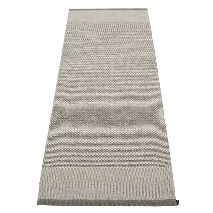 Edit tæppe, 70 x 200 cm, charcoal / warm grey / stone metallic fra Pappelina
