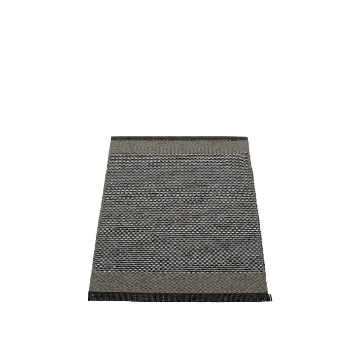 Edit tæppe, 180 x 260 cm, black / charcoal / granit metallic fra Pappelina