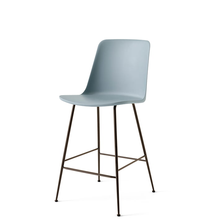 Rely HW91 barstol, lyseblå / stel bronze fra & Tradition