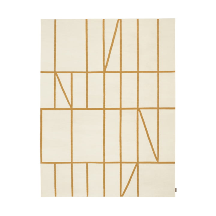 Kelim Untitled_AB13 tæppe, 180 x 240 cm, beige/gul (0001 Sun light) fra Kvadrat