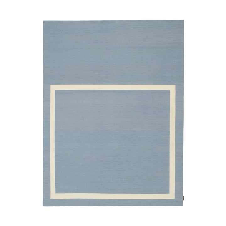 Kelim Untitled_AB12 tæppe, 180 x 240 cm, blå/beige (0021 Celestial) fra Kvadrat