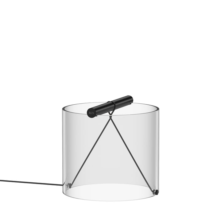 To-Tie LED bordlampe T1, Ø 20 cm, sort anodiseret af Flos