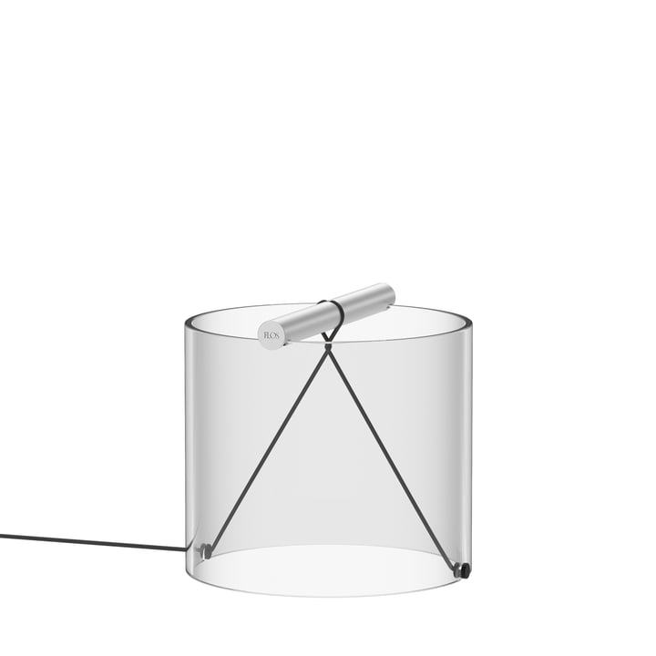 To-Tie LED bordlampe T1, Ø 20 cm, anodiseret aluminium fra Flos